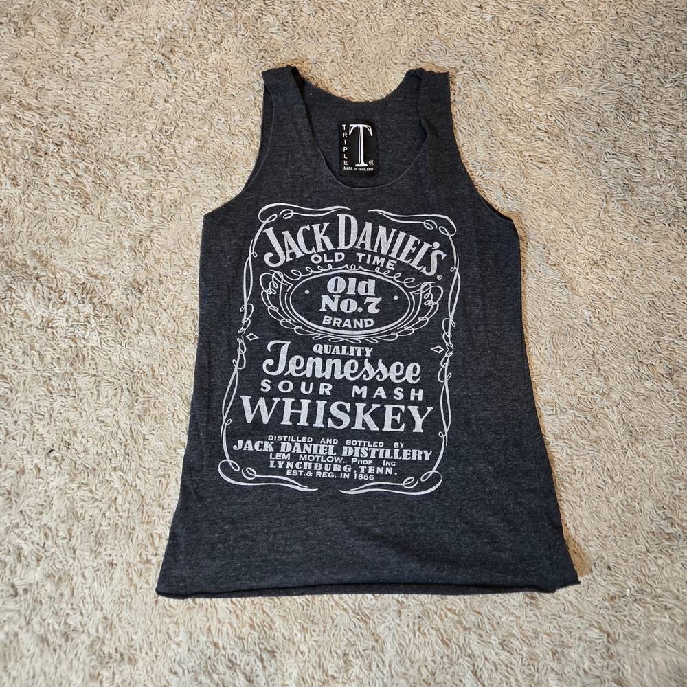 Triple T Jack Daniel's Gray Tennessee Whiskey Cancun Mexico Tank Top
